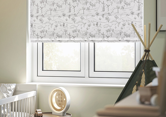 Dino Park, Onyx - Twist&Fit Roman Blind - Image 5